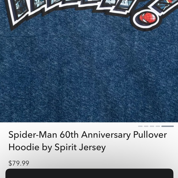 Spider-Man 60th Anniversary Pullover Hoodie by Spirit Jersey - Picture 4 of 5